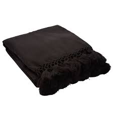 Black And White Throw With Tassels Kate Spade New York By Jaipur Seaport Tassel Black Throw Blanket Black Throws Throw Blanket Contemporary Rugs