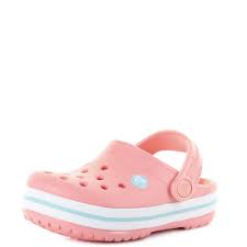 details about crocs kids crocband melon ice blue clogs sandals sz size