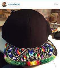 Hat How Spectacular What Will Look Like Finished Mind Blowing Jlynne Beaded Hat Beaded Hat Brim Beaded Baseball Caps