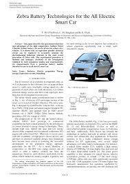 Pdf Zebra Battery Technologies For All Electric Smart Car
