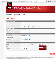It also attracts an annual cash advance interest rate of 21.74%, and a late payment charge of $15.00. Australian Nab Customers Targeted By Online Scam That Steals Credit Card Details Daily Mail Online