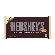 Hershey S Milk Chocolate With Almonds Giant Candy Bar 6 8 Oz Walmart Com In 2021 Giant Candy Bars Chocolate Milk Hershey Chocolate Bar