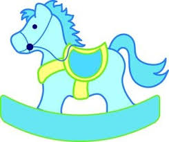 Download Rocking Horse Clipart Image A Blue Rocking Horse For A Baby Boy Baby Boy Toys Baby Rocking Horse Rocking Horse