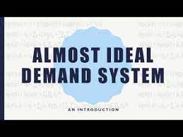 Almost Ideal Demand System Aids An Introduction Youtube