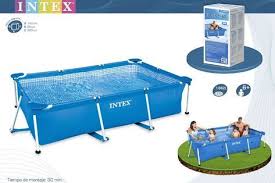 Piscina 220 X 150 X 60 Cm Rectangular Small Frame Intex 28270 Small Frame Intex Rectangular