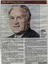 Newspapers: Death of Percy Dando: Lasbury Family History