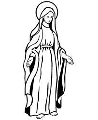 8.5 x 11 printable pdf coloring page mary, mother of god, my drawing inspired by botticellis madonnas. Virgin Mary Coloring Page Coloring Home