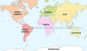 Australia mahadeep all country map. Seven Continents Maps Of The Continents By Freeworldmaps Net