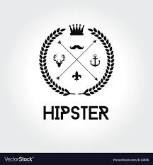 Hipster Logo Vector Image On Vectorstock Hipster Logo Vector Logo Hipster