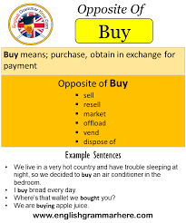 We did not find results for: Opposite Of Buy Antonyms Of Buy Meaning And Example Sentences English Grammar Here