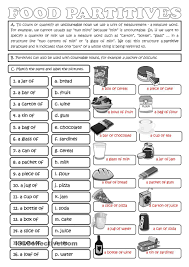 Food Partitives A Box Of A Bunch Of Collective Nouns Worksheet Nouns Worksheet English Language Resources