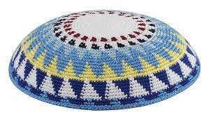 Pattern can be knit with whatever yarns knitter chooses! Top Of The Food Chain Knitted Kippah In A Dmc Quality