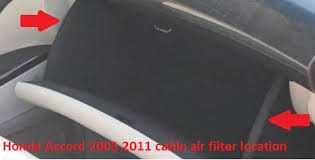 2009 honda accord cabin air filter. Honda Accord 2003 2011 Cabin Air Filter Location Filterlocation Com