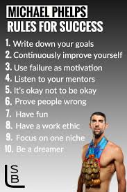 Phelps has gone on to be a member of the 2004, 2008 and 2012 usa olympic teams. Michael Phelps Rules For Success In 2021 Swimming Motivational Quotes Swimming Motivation Michael Phelps Swimming