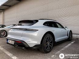 Porsche calls it a crossover, but we all know the 2021 taycan cross turismo for what it is: This Is The First Porsche Taycan Cross Turismo On The Streets
