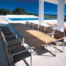 Ipe is an incredibly dense and oily tropical hardwood from brazil, and i used teak oil, which is designed to work with these kinds of dense hardwoods, and it was extremely simple to apply. Teak Outdoor Extension Dining Table Modern Patio Chicago By Home Infatuation Houzz Au