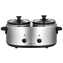 Do that and your potatoes will be cooked, even on the warm setting that is designed to keep food. Lakeland 2 Pot Slow Cooker 2 X 2l Lakeland