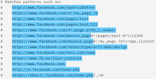 Facebook Profile Url Regular Expression Stack Overflow