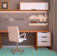 Be You Tiful Inspirational Quote Wall Decal Custom Vinyl Art Etsy In 2020 Cozy Home Office Modern Office Interiors Office Interior Design