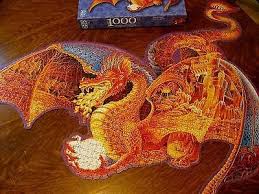Get the best deals on wooden jigsaw puzzles. Dragon Jigsaw Puzzle Shaped Fx Schmid Fire Dragon 1000 Piece No 78000 Fantasy 1559396489