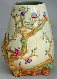 My Garden Footed Vase By Clarice Cliff Who Is Recognized As One Of The Major Art Deco Ceramic Designers Of The 20th Century Clarice Cliff Pottery Ceramics