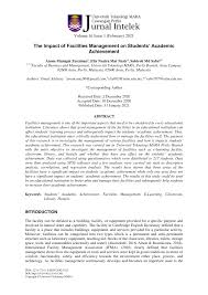 2017/2018 academic calendar (first semester). Pdf The Impact Of Facilities Management On Students Academic Achievement
