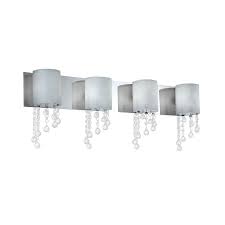 What are the shipping options for nickel crystal vanity lighting? Z Lite 4 Light Lagoon Chrome Crystal Accent Bathroom Vanity Light In The Vanity Lights Department At Lowes Com