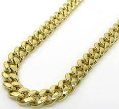 I was looking for a ankle bracelet because my equals a little bigger than the normal young lady so when i found the 11 inch was perfect size, i can actually wear a 10 or 101/2 but the 11 gives me a little more room. Buy 14k Yellow Gold Hollow Miami Cuban Link Chain 18 24 Inches 6mm Online At So Icy Jewelry
