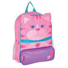 Stephen Joseph Okul Cantasi Kedi 100 Polyester Elde Yikanabilir Yastikli Ayarlanabilir Askilar Biri Fermuarli Iki Yan Cep 28cm 34 Cm B Cantalar Canta Kedi