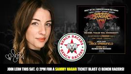 Lern @ Bench Racers for a SAMMY HAGAR Ticket Blast!