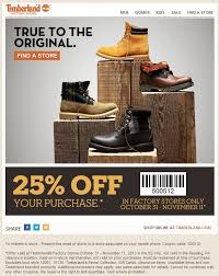 Timberland Factory Store 25 Off Printable Coupon Coupon Apps Printable Coupons Factory Store