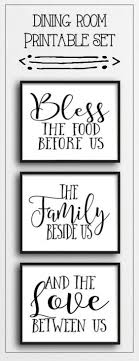 Bless us oh lord wall art. Bless The Food Before Us The Family Beside Us And The Love Between Us This Is One Of My Fa Kitchen Decor Signs Dining Room Printables Wall Decor Living Room