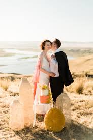 Alexandria vail is a natural light wedding and family photographer. Styled Desert Elopement In Hanford Reach National Monument
