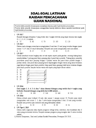 Soal soal peluang dan pembahasannya ebtanas uan. Kumpulan Soal Kaidah Pencacahan Beserta Pembahasannya