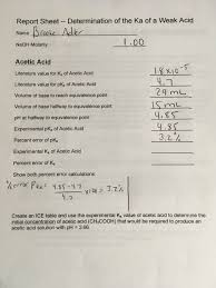 Enter the pka value into the calculator and divide by 2. How Can I Find The Experimental Pka Of Acetic Acid I Chegg Com