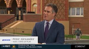 MS NOW host Peter Alexander makes Golf Channel debut during Presidents Cup