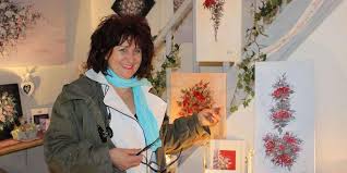Christine Eid expose ses roses