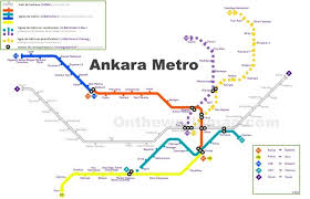 Ankara Metro Map Metro Map Map Ankara
