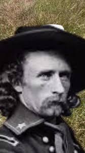 This striking portrait captures General George Armstrong Custer, a  controversial figure in American history known for both his daring military  exploits and his infamous downfall. Custer rose to fame during the American
