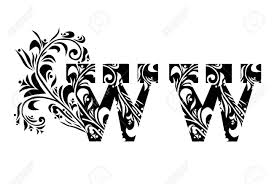 Download Decorative Letter W For Your Design Royalty Free Cliparts Vectors And Stock Illustration Image 9640701