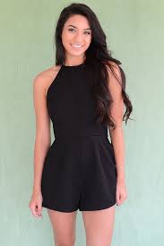 Betty Bow Romper Black Fashion Black Romper Fashion Outfits