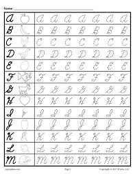Cursive Uppercase Letter Tracing Worksheets Cursive Writing Worksheets Cursive Uppercase Letters Letter Tracing Worksheets