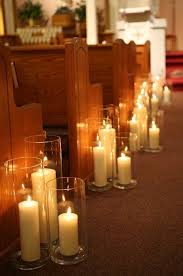 325a0e0021e810c7c7069fa67ad1f67b Jpg 493 744 Aisle Candles Church Wedding Decorations Candle Lit Wedding
