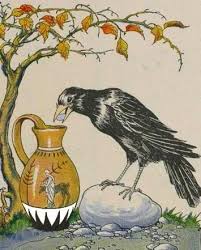 Necessity Is The Mother Of Invention Aesop S Fable Aesops Fables Crow Aesop