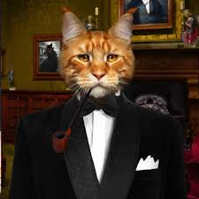 Custom Cat Portrait Smoking Jacket Pet Portraits In Costume