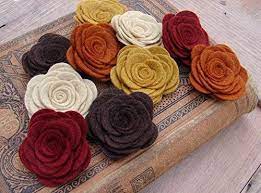 Ravelry is a community site, an organizational tool, and a yarn & pattern database for knitters and crocheters. Amazon Com Wool Felt Flowers Large Posies Autumn Collection The Original Wool Felt Posies Handmade