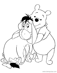 Baby piglet picking flower petals. Winnie The Pooh Eeyore Coloring Pages Disneyclips Com