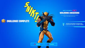 The emote can only be used if you also wear wolverine outfit. Fortnite All Wolverine Awakening Challenges How To Unlock Snikt Emote Style Youtube
