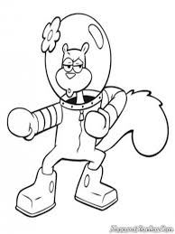 Sponge bob coloring page andyvanwye com. Mewarnai Gambar Sandy Cheeks Si Tupai Mewarnai Gambar