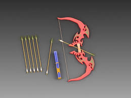 The models are low poly. Entry 10 By Eugenyk For Design 3d Model Of Fantasy Archer With Bow Arrow And Quiver Freelancer